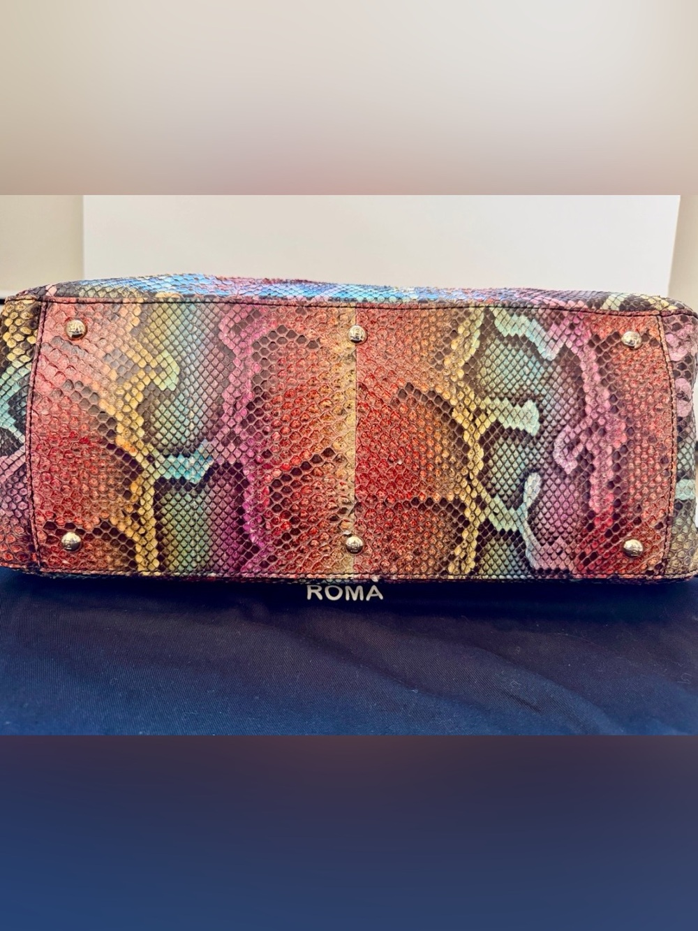 ULTRA RARE - FENDI Twin Python Tote Multicolor Bag - Archival Discontinued! - Picture 8 of 17